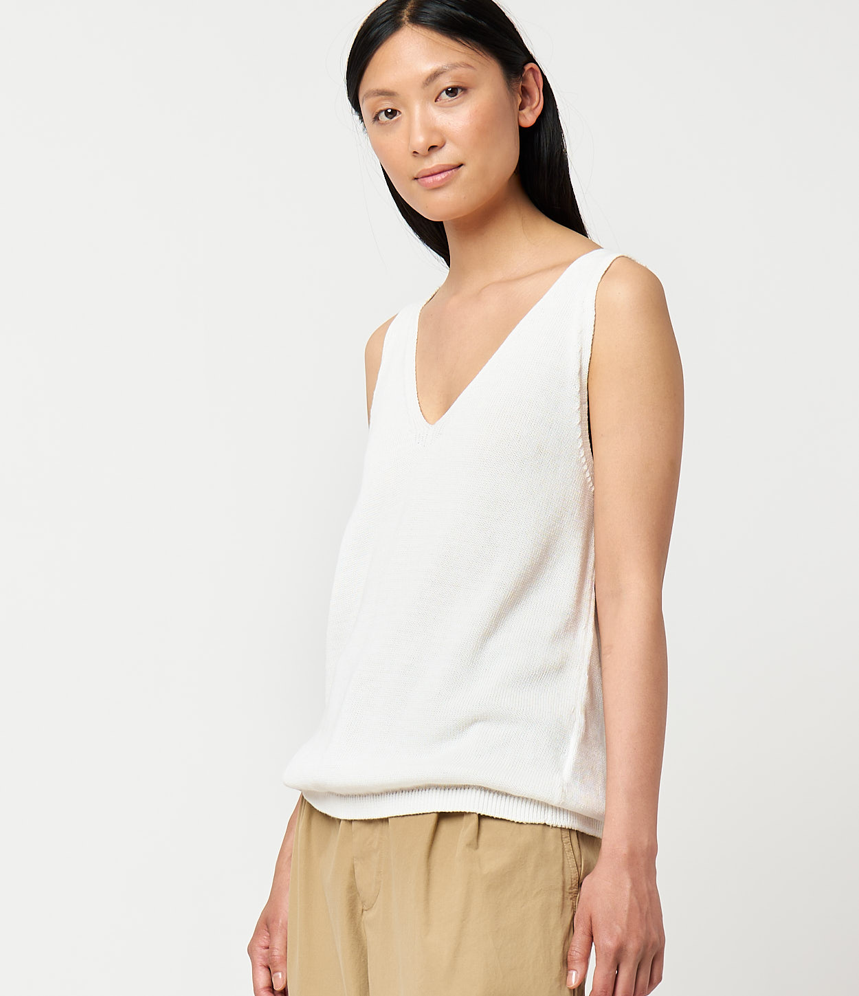 Women Merz B. Schwanen WKTOP01 knitted T Shirts White | MERZ7921538