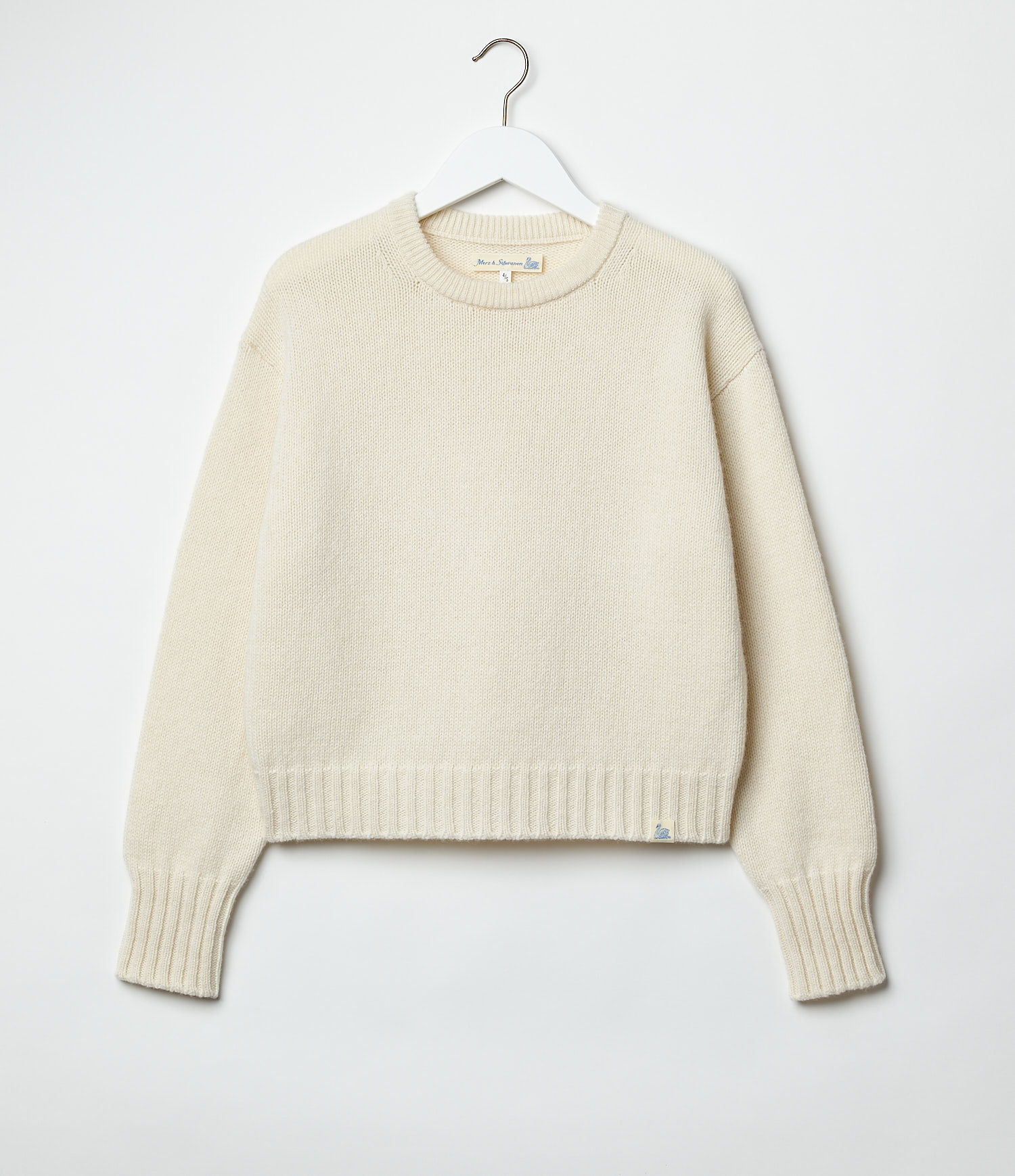 Women Merz B. Schwanen WLOCC01 crew neck Pullover Beige | MERZ6789105