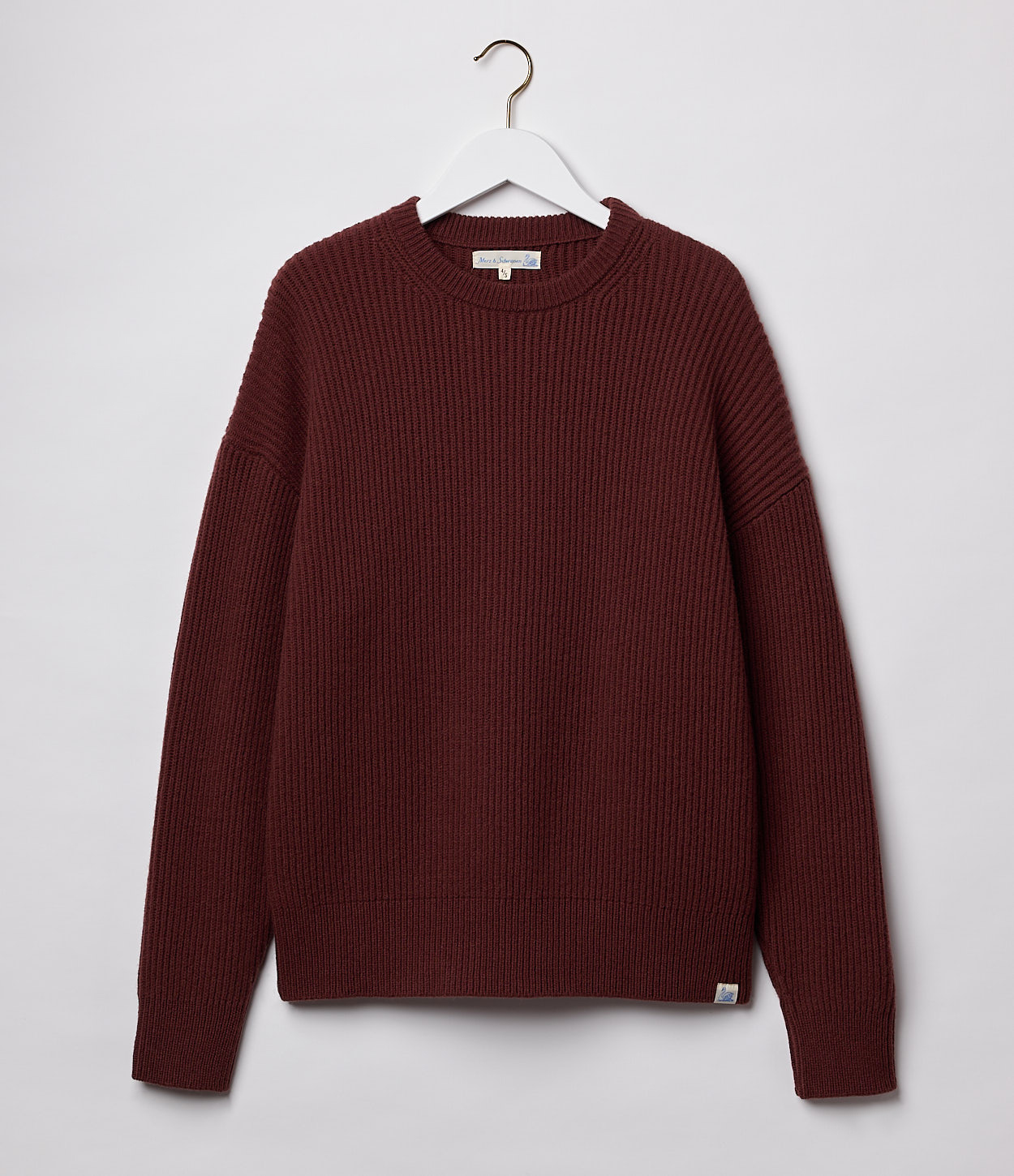 Women Merz B. Schwanen WRIB01 crew Pullover Brown | MERZ8530947