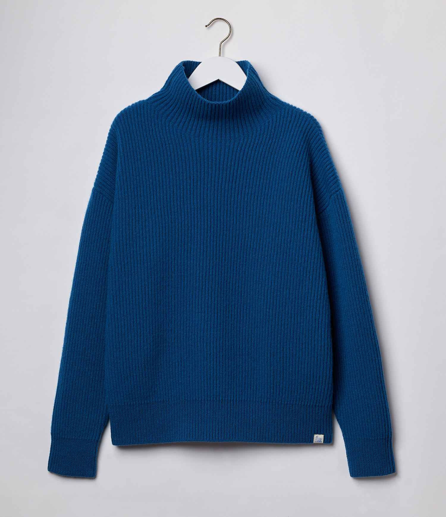 Women Merz B. Schwanen WRIBT03 turtleneck Pullover Dark Grey Blue | MERZ8615703