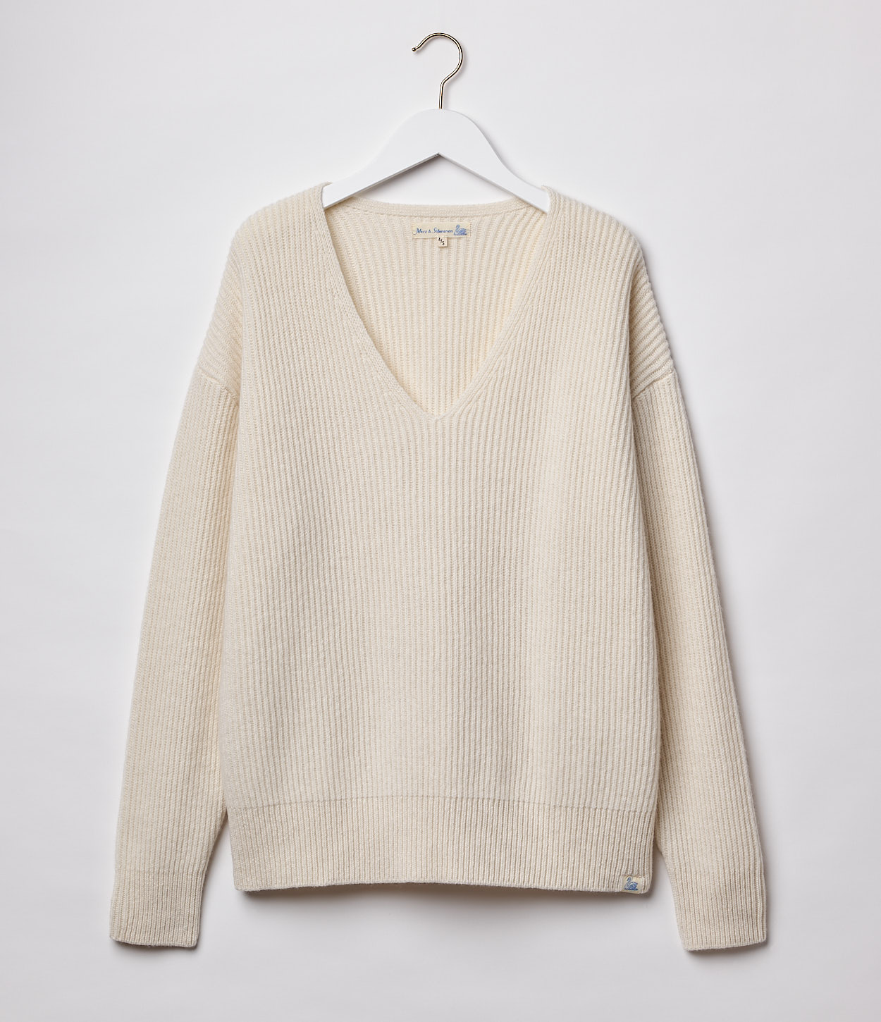 Women Merz B. Schwanen WRIBV02 V-neck Pullover Beige | MERZ5726840